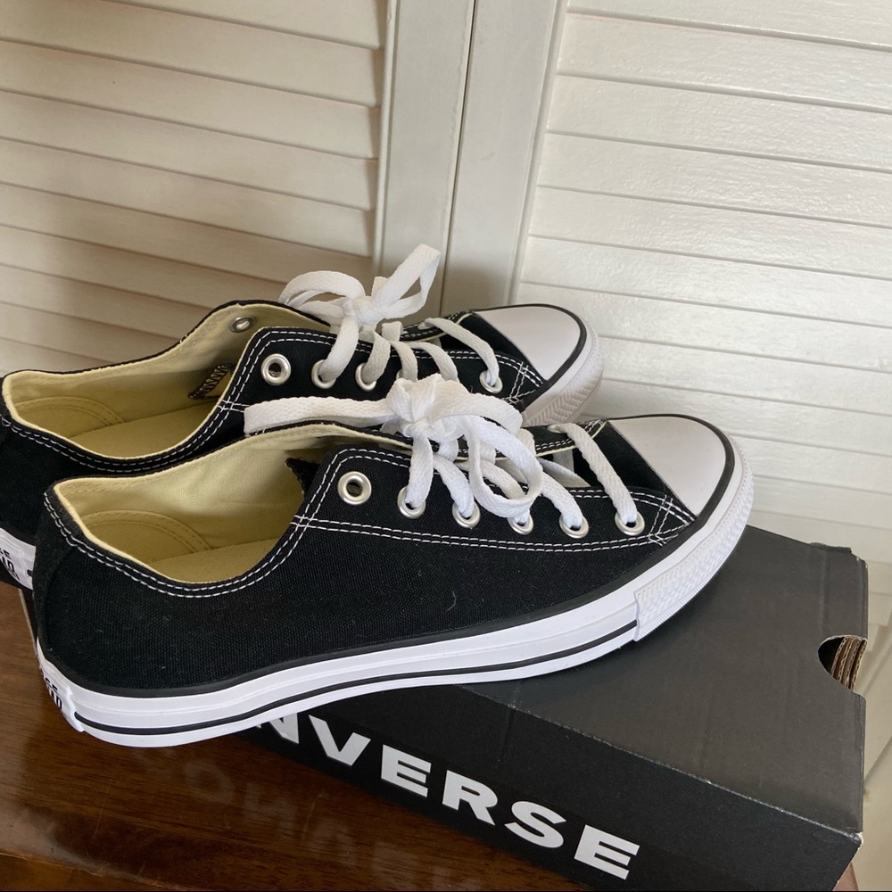 Converse Chuck Taylor All Star Ox canvas sneakers in black